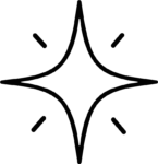 Sparkle Star SVG Bold Outline Vector