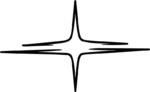 Sparkle Star SVG Bold Outline Vector