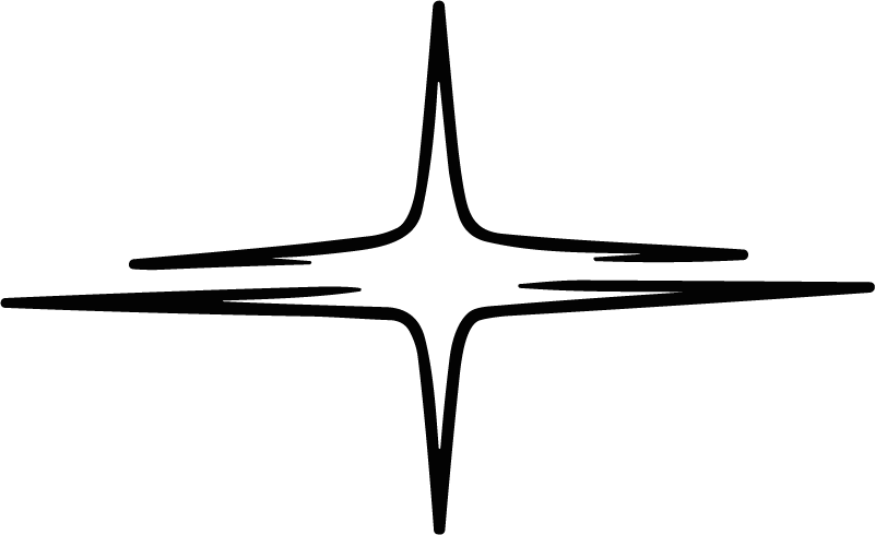 Sparkle Star SVG Bold Outline Vector