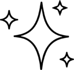 Sparkle Stars SVG Twinkling Outline Vector
