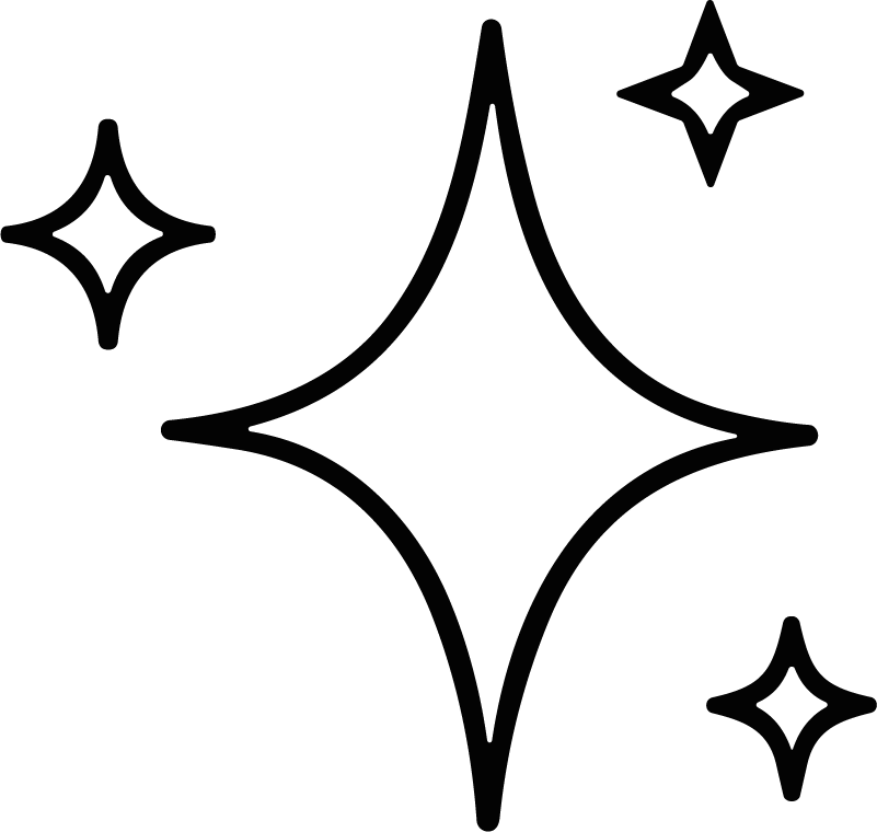 Sparkle Stars SVG Twinkling Outline Vector