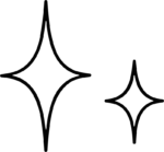 Sparkle Stars SVG Twinkling Duo Vector