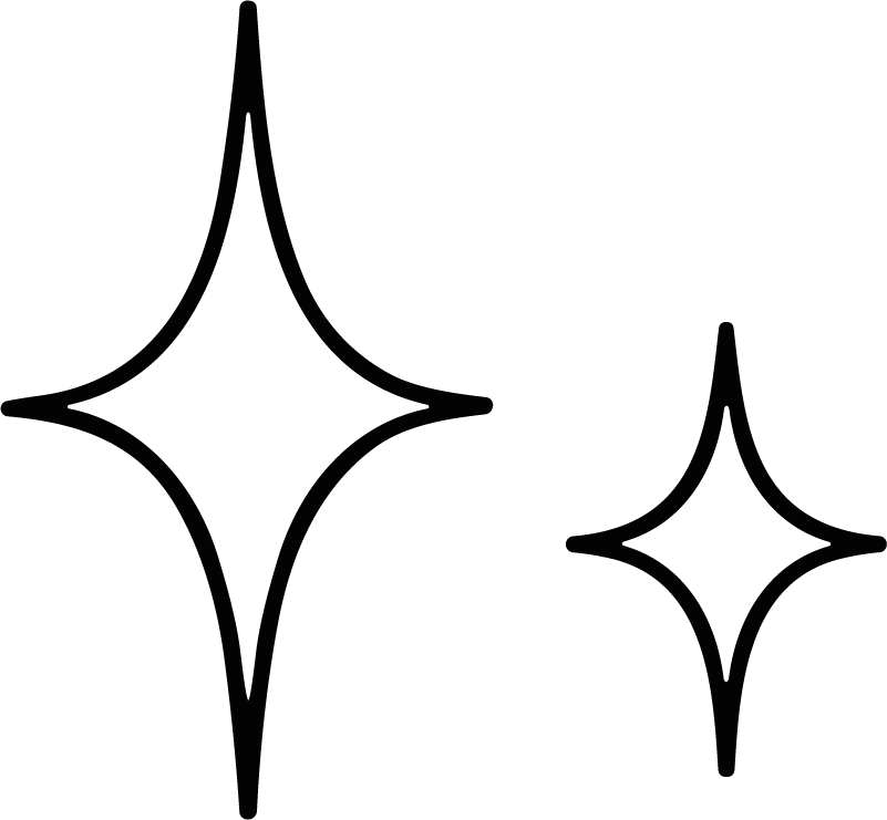 Sparkle Stars SVG Twinkling Duo Vector