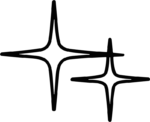 Sparkle Stars SVG Twinkling Duo Vector