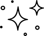 Sparkle Stars SVG Twinkling Outline Vector