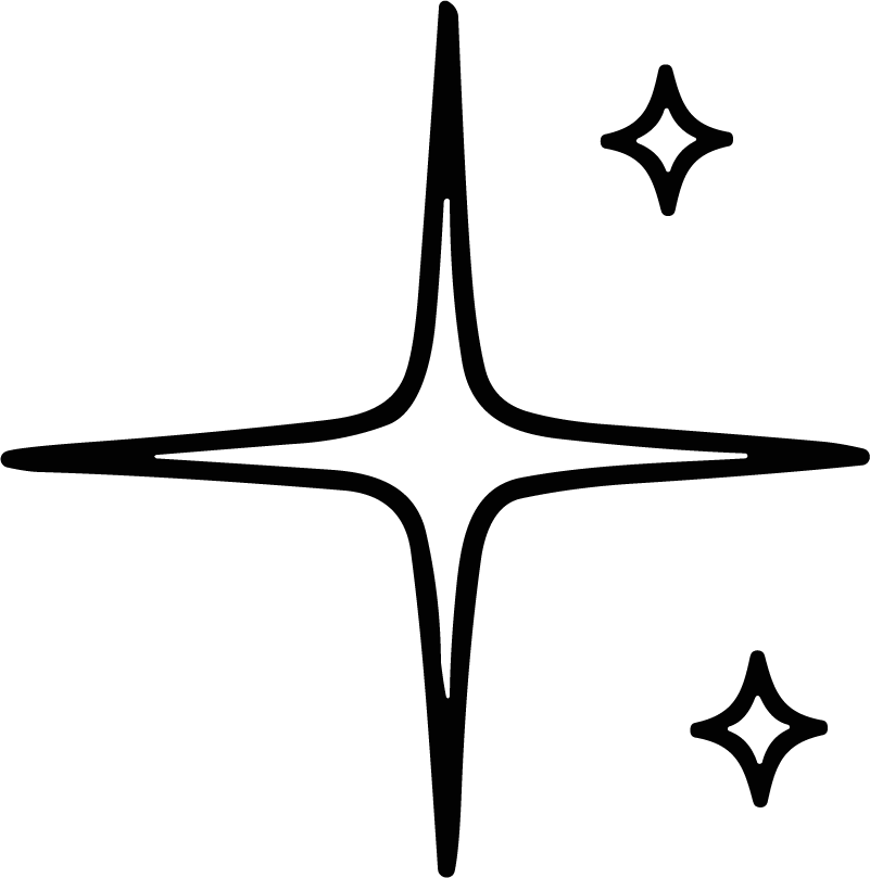 Sparkle Stars SVG Twinkling Outline Vector