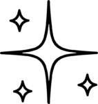 Sparkle Stars SVG Twinkling Outline Vector