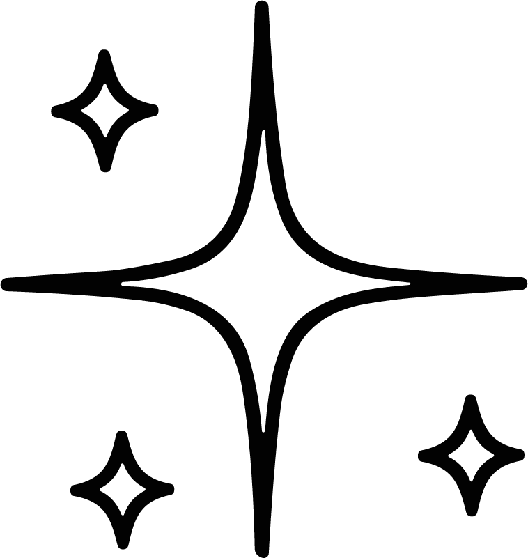 Sparkle Stars SVG Twinkling Outline Vector