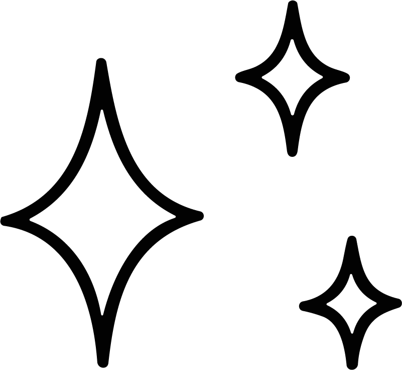 Sparkle Stars SVG Twinkling Outline Vector