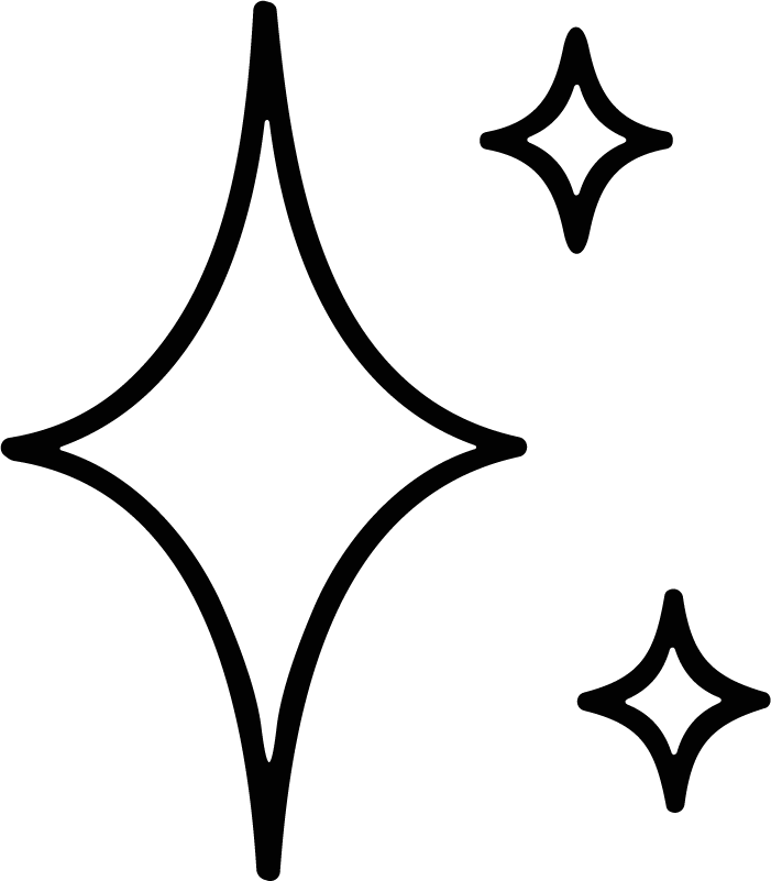 Sparkle Stars SVG Twinkling Outline Vector
