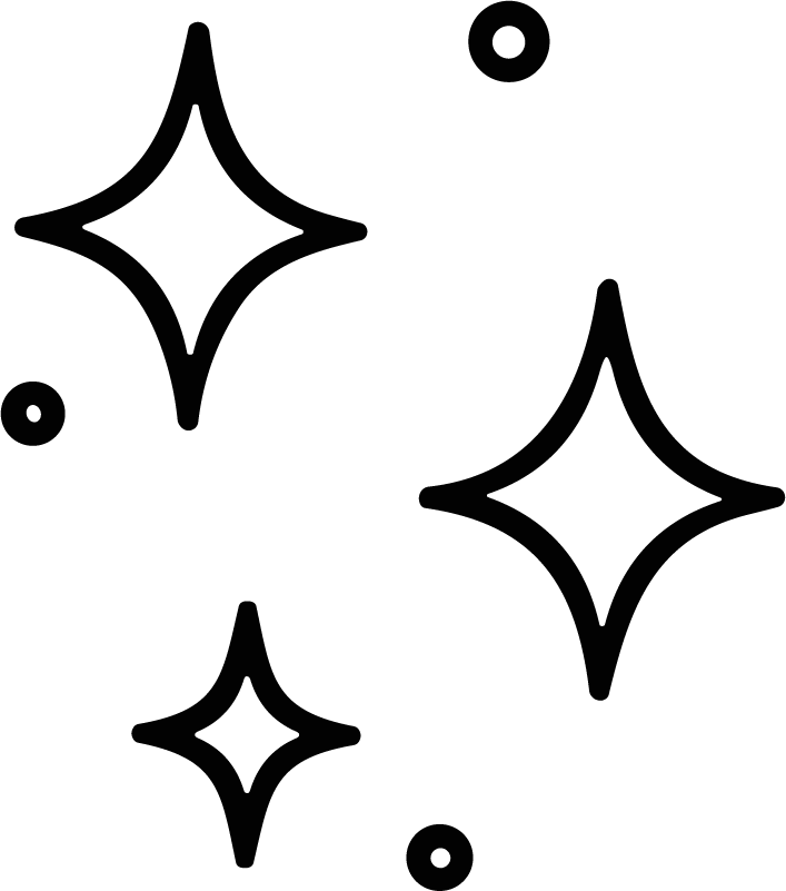 Sparkle Stars SVG Twinkling Outline Vector