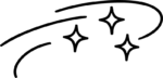 Sparkle Swoosh SVG Whimsical Motion Vector