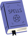 Spell Book SVG Witchy Doodle Vector