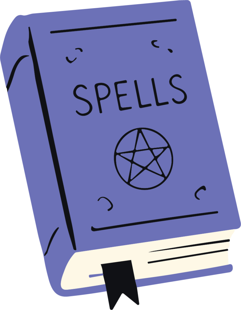 Spell Book SVG Witchy Doodle Vector