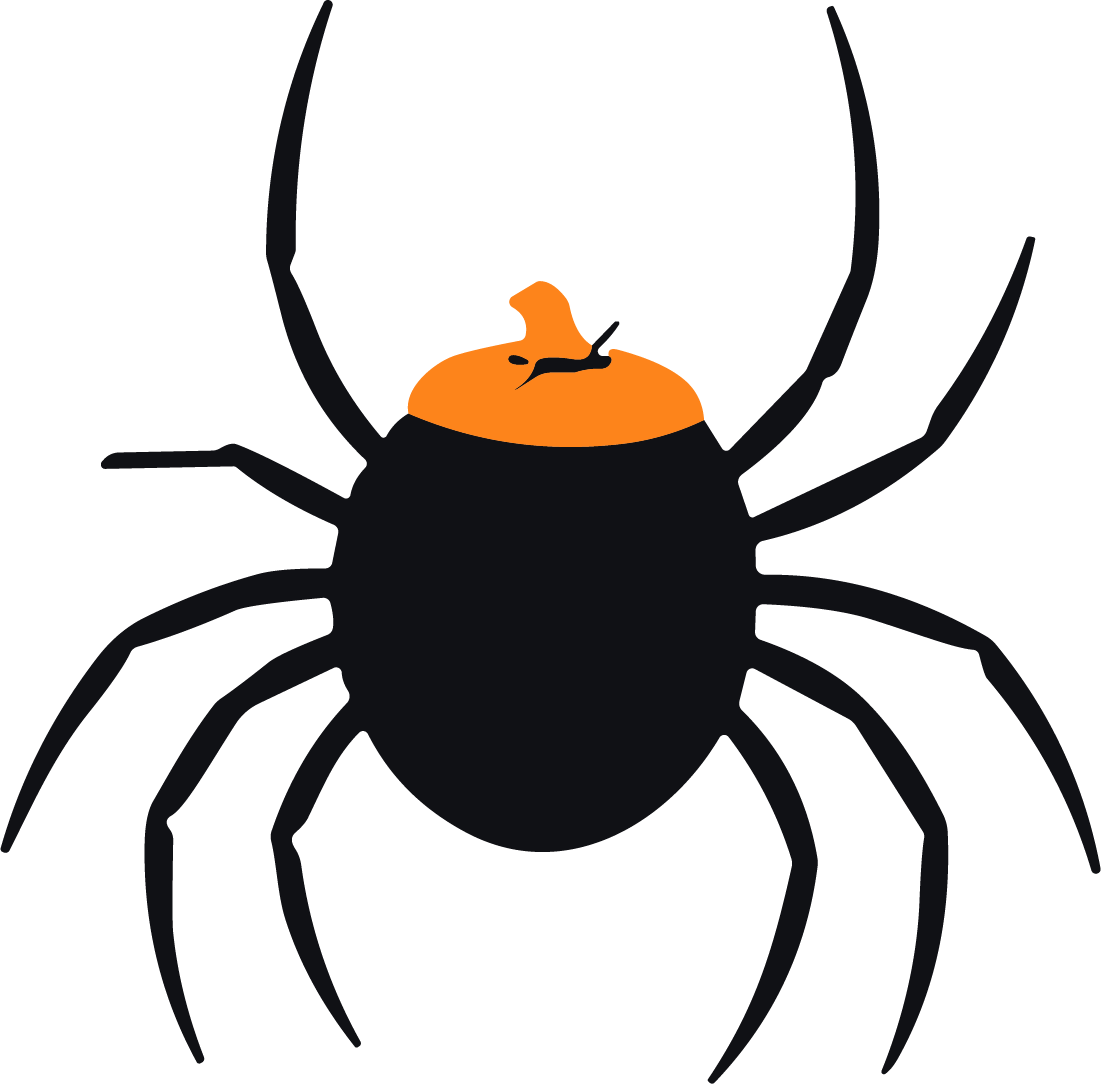 Spider SVG Spooky Silhouette Vector - Image 1