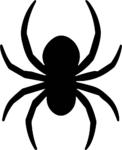 Spider Silhouette SVG Spooky Vector