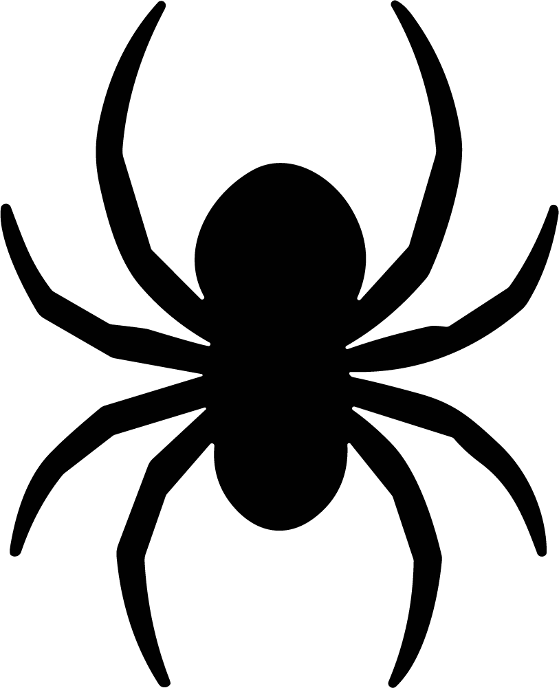 Spider Silhouette SVG Spooky Vector