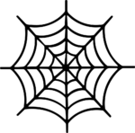 Spider Web SVG Intricate Black Vector