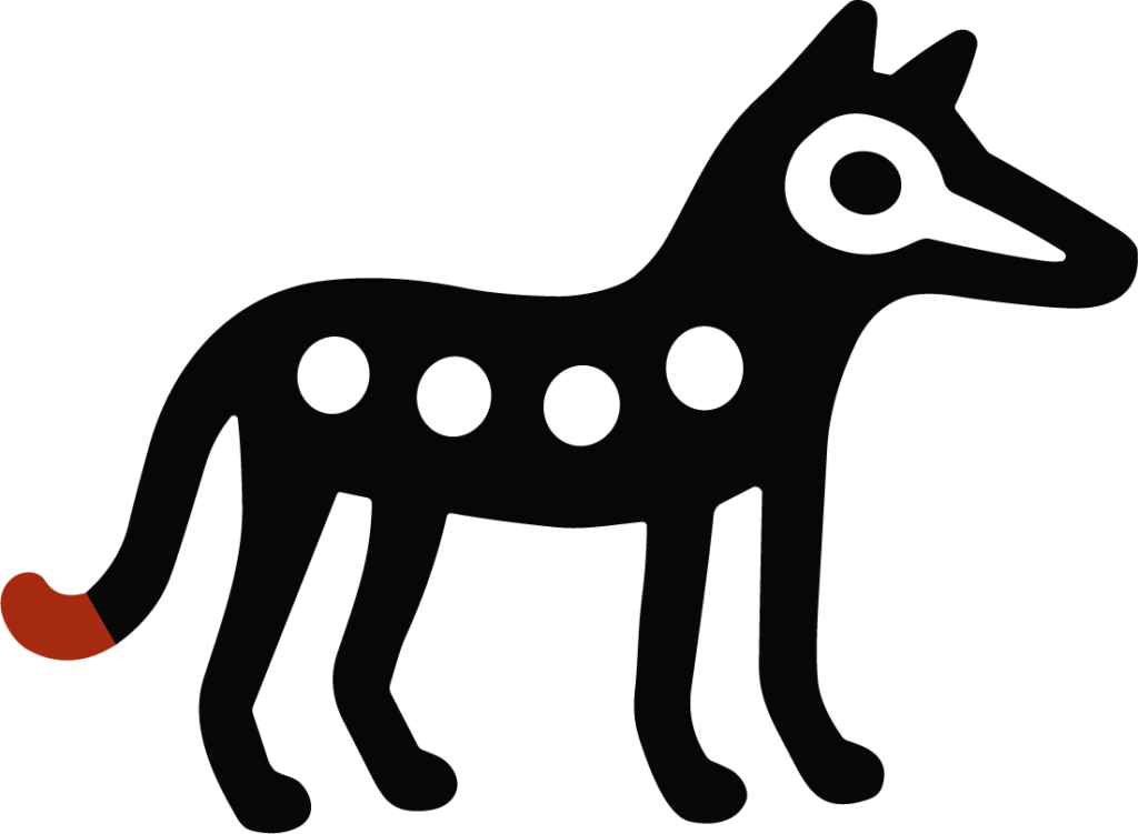 Spotted Coyote SVG Bold Silhouette Vector