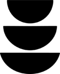 Stacked Semicircles SVG Bold Silhouette Vector