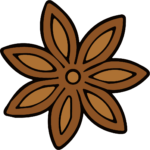Star Anise SVG Bold Outline Vector