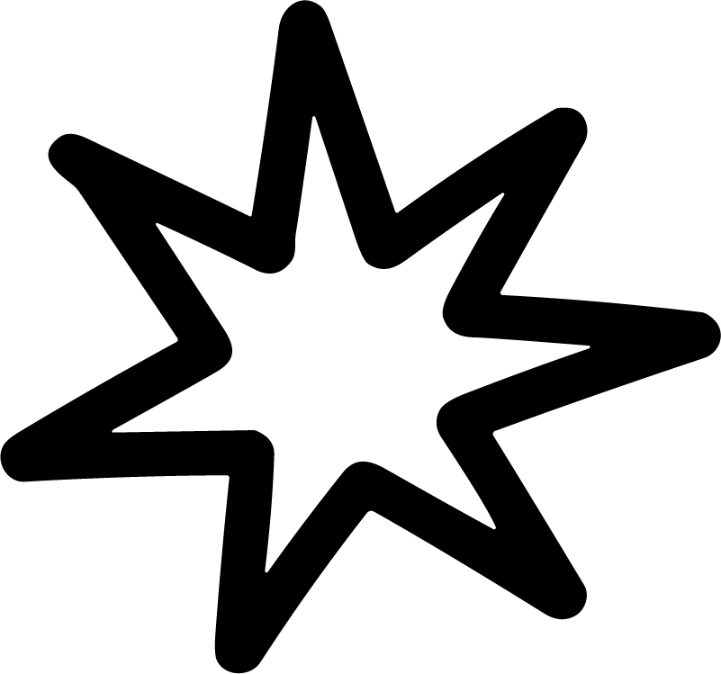 Star Burst SVG Bold Sketchy Vector