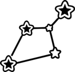 Star Constellation SVG Connected Night Sky Vector
