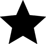 Star Shape SVG Bold Silhouette Vector