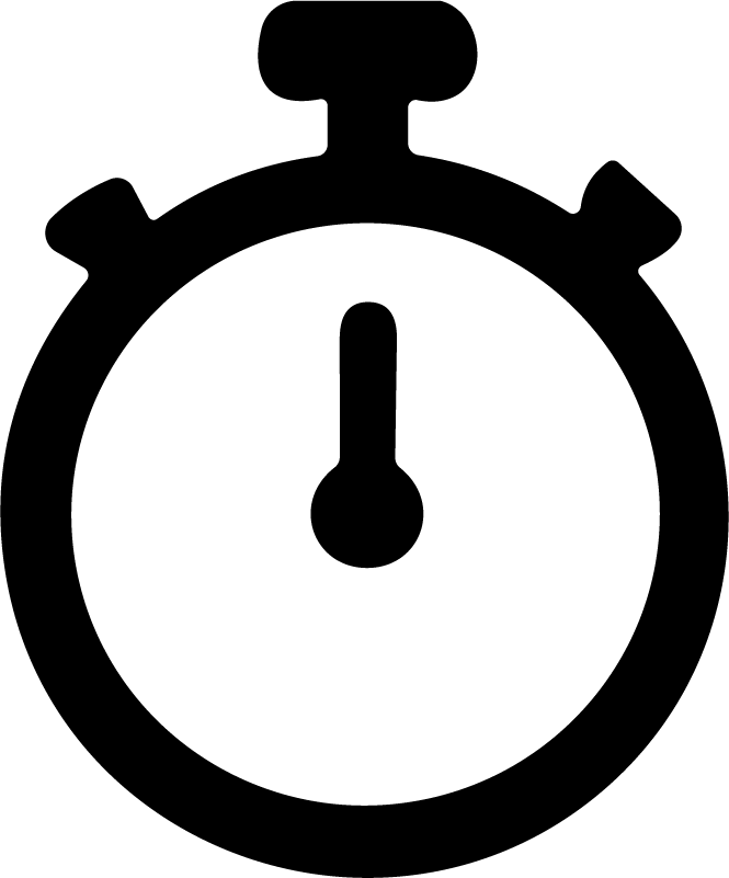 Stopwatch SVG Bold Timer Vector