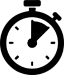 Stopwatch SVG Bold Silhouette Vector