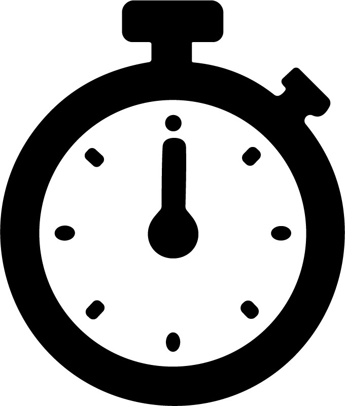 Stopwatch SVG Bold Icon Vector