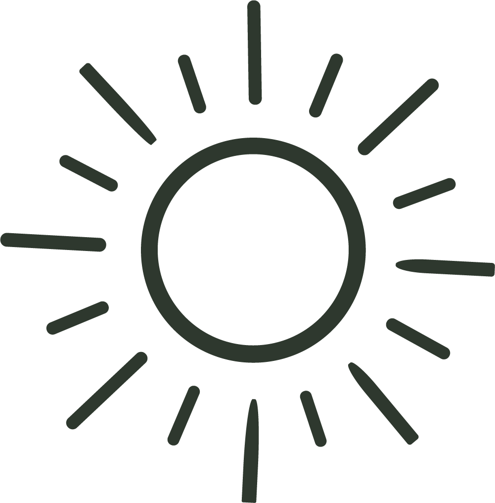 Sun Icon SVG Simple Outline Vector
