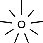 Sun Icon SVG Radiant Outline Vector