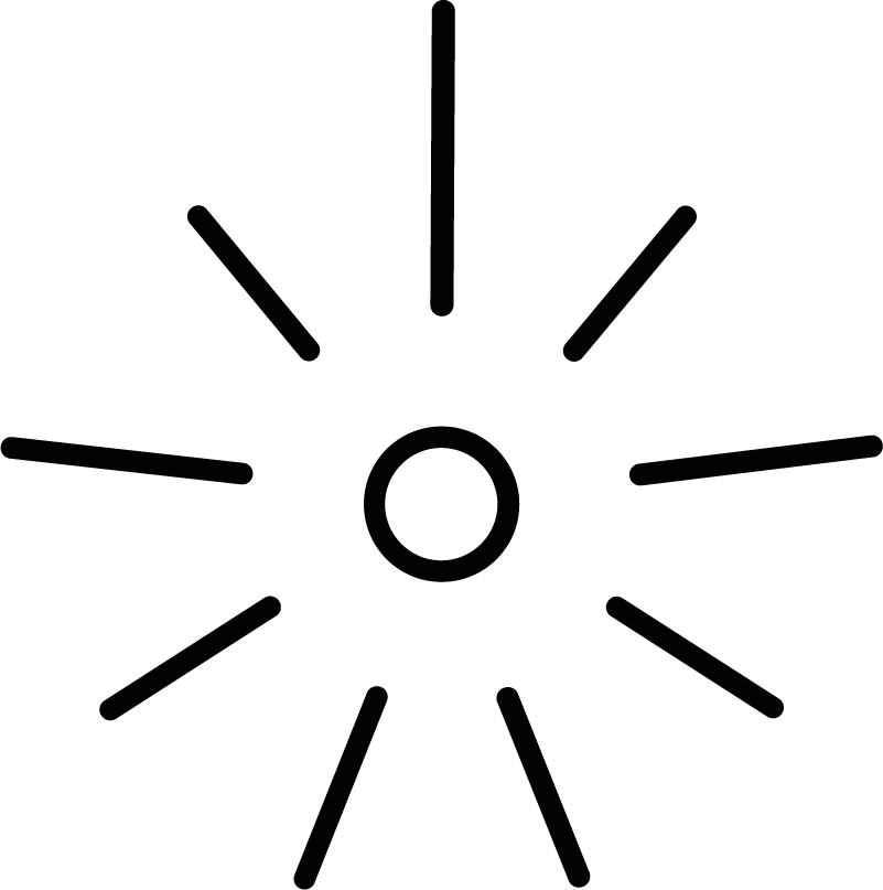 Sun Icon SVG Radiant Outline Vector