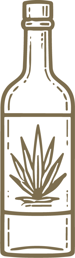 Tequila Bottle SVG Rustic Agave Vector