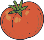 Tomato SVG Rustic Sketch Vector