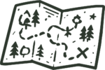 Treasure Map SVG Hand-Sketched Adventure Vector