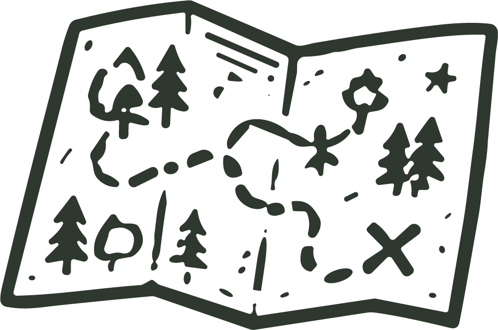 Treasure Map SVG Hand-Sketched Adventure Vector