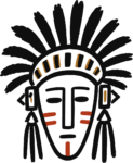 Tribal Feather Mask SVG Bold Warrior Vector