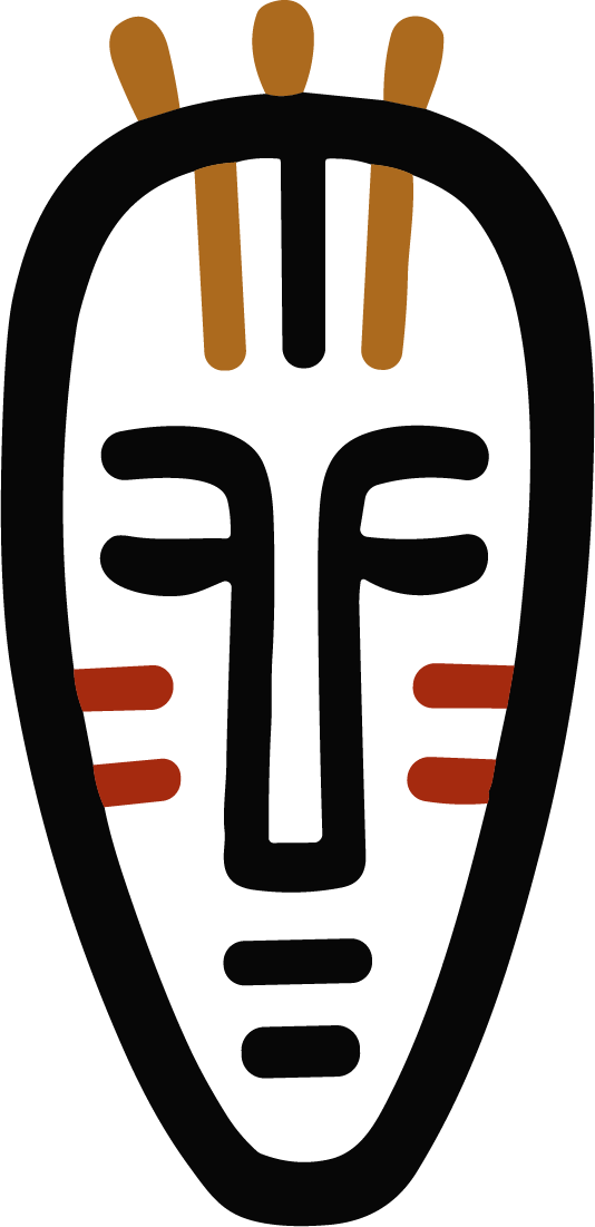 Tribal Mask SVG Ceremonial Bold Vector - Image 1