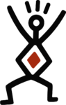 Tribal Petroglyph Figure SVG Ancient Rock Art Vector