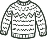 Ugly Christmas Sweater SVG Cozy Doodle Vector