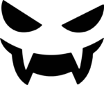 Vampire Face SVG Sinister Grin Vector