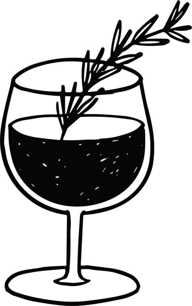 Wine Glass SVG Rustic Sketch Vector