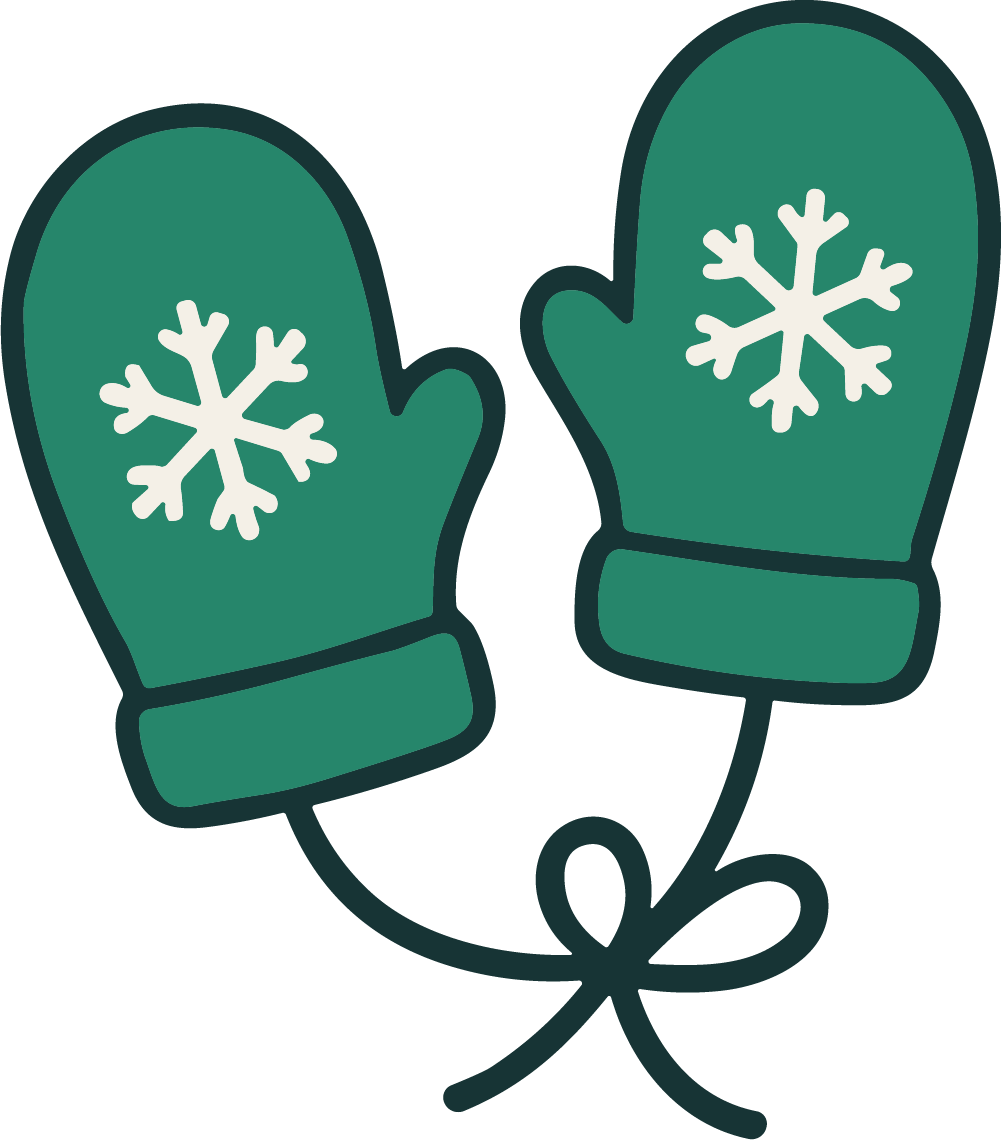 Winter Mittens SVG Cozy Knit Vector - Image 1