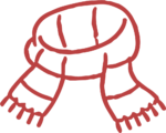 Winter Scarf SVG Cozy Doodle Vector