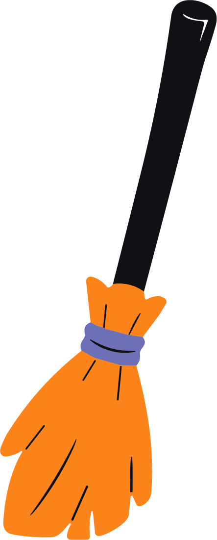 Witch Broom SVG Spooky Season Vector - Image 1