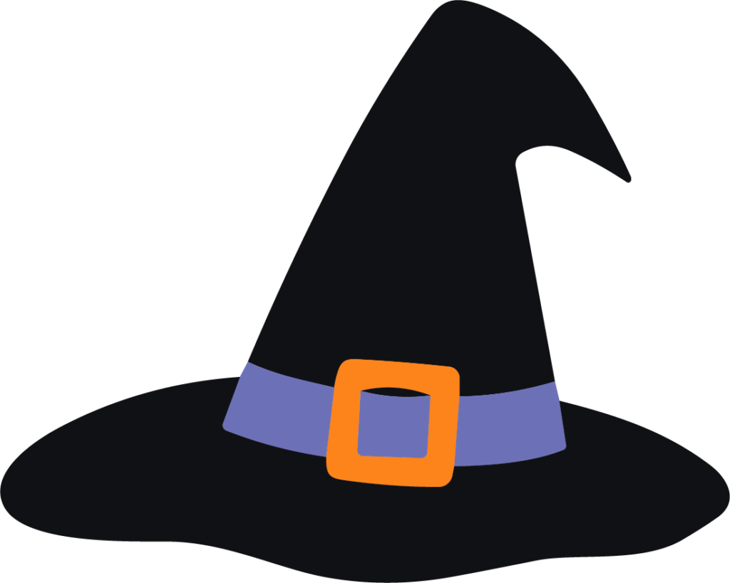 Witch Hat SVG Spooky Flat Icon Vector