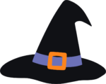 Witch Hat SVG Spooky Flat Icon Vector