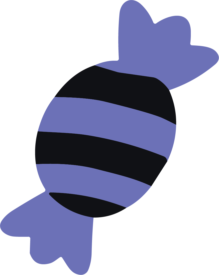 Wrapped Candy SVG Striped Treat Vector - Image 1
